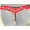 Tanga en microfibre lycra, imprimé floral