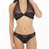 Ensemble soutien-gorge et culotte noire, René Rofé