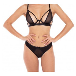 Ensemble 2 pièces soutien-gorge et culotte noir, René Rofé