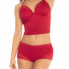 Pyjama 2 pièces rouge top et short, Mapalé