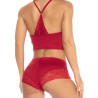 Pyjama 2 pièces rouge top et short, Mapalé